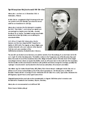 A preview of a PDF biography for Wojciechowski, Mieczyslaw